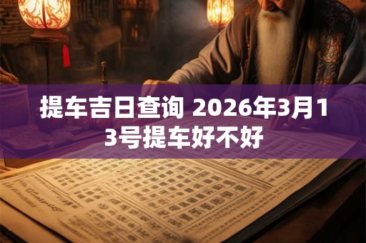 提车吉日查询 2026年3月13号提车好不好
