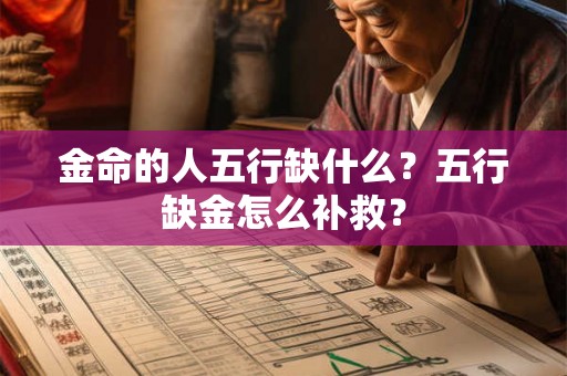 金命的人五行缺什么?五行缺金怎么补救? 金命的人五行缺什么?五行缺金怎么补救?