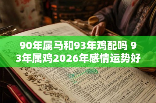 90年属马和93年鸡配吗 93年属鸡2026年感情运势好吗 90年属马和93年鸡配吗 93年属鸡2026年感情运势好吗