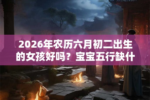 2026年农历六月初二出生的女孩好吗？宝宝五行缺什么？