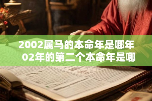 2002属马的本命年是哪年  02年的第二个本命年是哪一年
