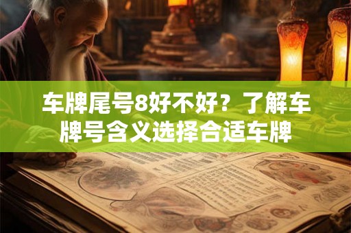车牌尾号8好不好?了解车牌号含义选择合适车牌 车牌尾号8好不好?了解车牌号含义选择合适车牌