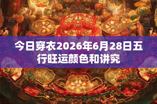 今日穿衣2026年6月28日五行旺运颜色和讲究 今日穿衣2026年6月28日五行旺运颜色和讲究