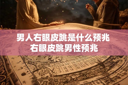 男人右眼皮跳是什么预兆 右眼皮跳男性预兆