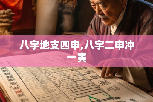 八字地支四申,八字二申冲一寅