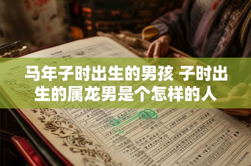 马年子时出生的男孩 子时出生的属龙男是个怎样的人