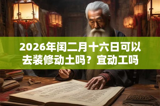 2026年闰二月十六日可以去装修动土吗？宜动工吗