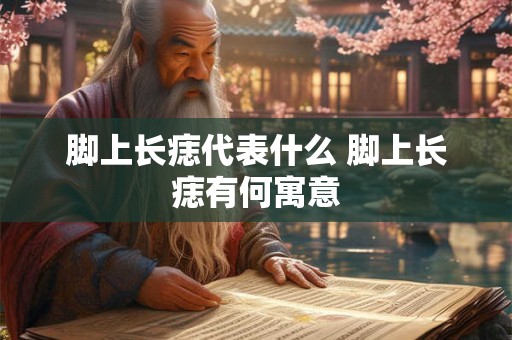 脚上长痣代表什么 脚上长痣有何寓意