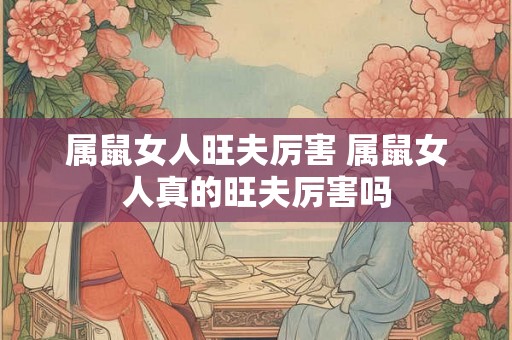 属鼠女人旺夫厉害 属鼠女人真的旺夫厉害吗 属鼠女人旺夫厉害 属鼠女人真的旺夫厉害吗