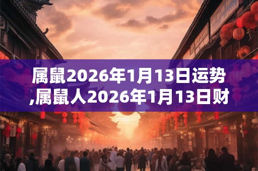 属鼠2026年1月13日运势,属鼠人2026年1月13日财运,生肖鼠2026年1月13日运势