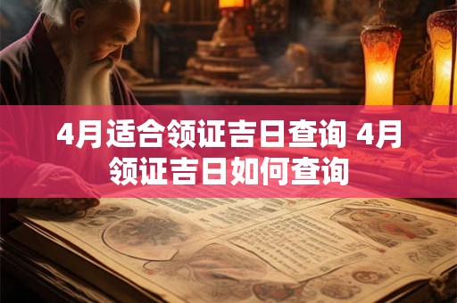 4月适合领证吉日查询 4月领证吉日如何查询