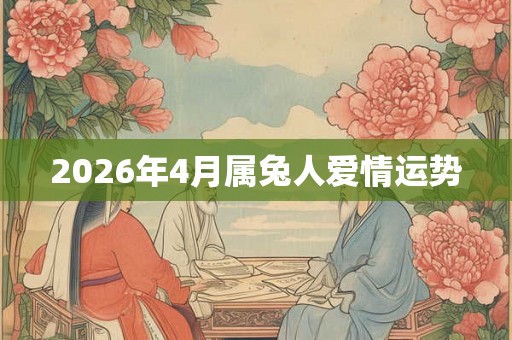 2026年4月属兔人爱情运势 2026年4月属兔人爱情运势
