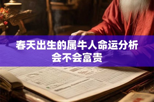春天出生的属牛人命运分析会不会富贵