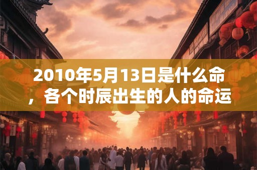 2010年5月13日是什么命,各个时辰出生的人的命运 2010年5月13日是什么命,各个时辰出生的人的命运