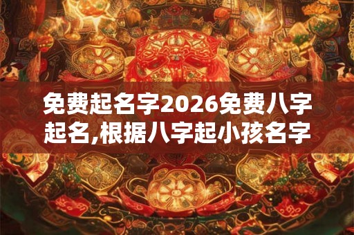 免费起名字2026免费八字起名,根据八字起小孩名字
