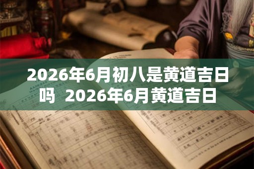 2026年6月初八是黄道吉日吗  2026年6月黄道吉日