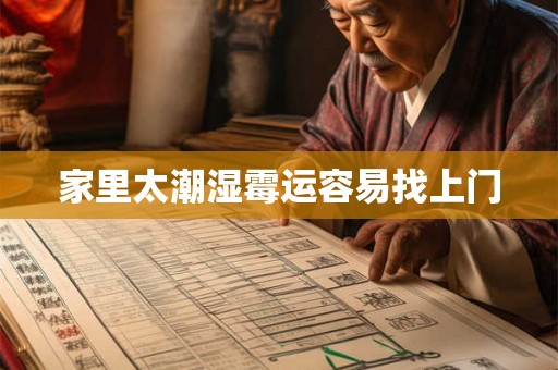 家里太潮湿霉运容易找上门
