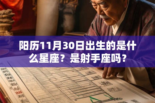 阳历11月30日出生的是什么星座？是射手座吗？