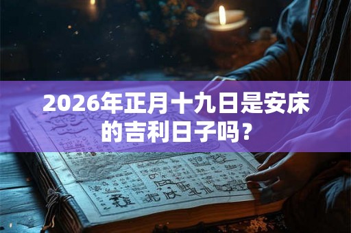 2026年正月十九日是安床的吉利日子吗？