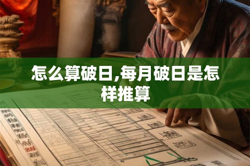 怎么算破日,每月破日是怎样推算