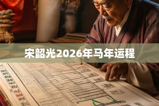 宋韶光2026年马年运程
