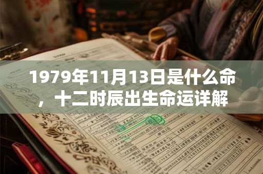 1979年11月13日是什么命,十二时辰出生命运详解 1979年11月13日是什么命,十二时辰出生命运详解