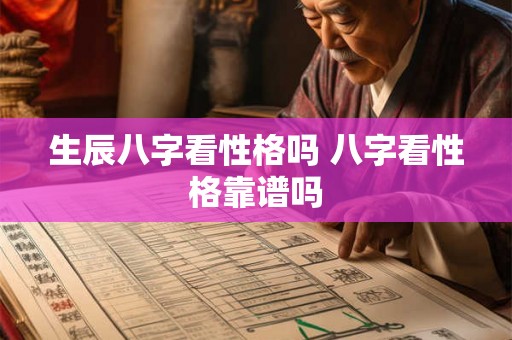 生辰八字看性格吗 八字看性格靠谱吗