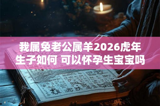 我属兔老公属羊2026虎年生子如何 可以怀孕生宝宝吗