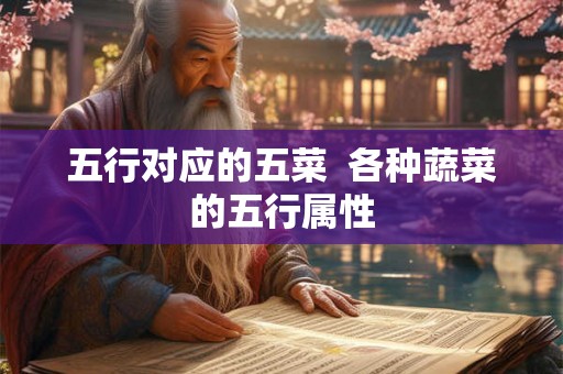 五行对应的五菜 各种蔬菜的五行属性 五行对应的五菜 各种蔬菜的五行属性