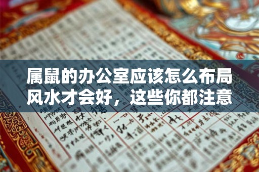属鼠的办公室应该怎么布局风水才会好，这些你都注意到了吗？