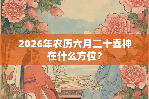 2026年农历六月二十喜神在什么方位？
