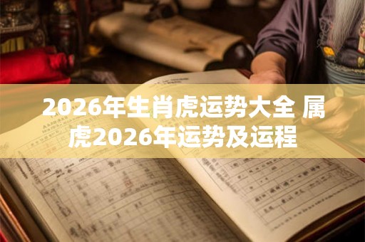 2026年生肖虎运势大全 属虎2026年运势及运程