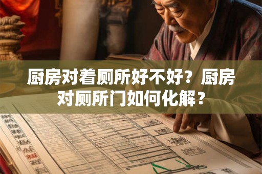 厨房对着厕所好不好？厨房对厕所门如何化解？