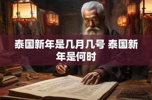 泰国新年是几月几号 泰国新年是何时 泰国新年是几月几号 泰国新年是何时