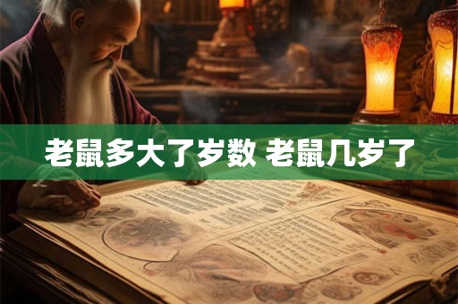 老鼠多大了岁数 老鼠几岁了