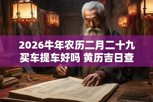 2026牛年农历二月二十九买车提车好吗 黄历吉日查询