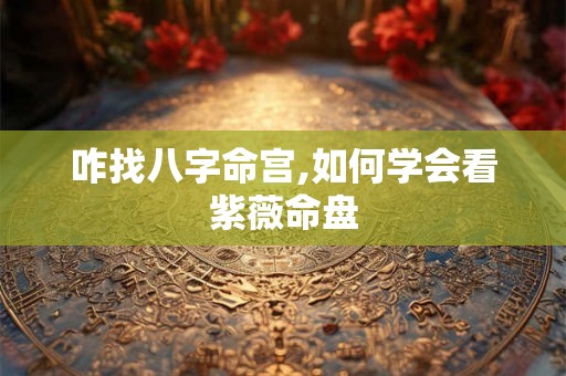 咋找八字命宫,如何学会看紫薇命盘 咋找八字命宫,如何学会看紫薇命盘