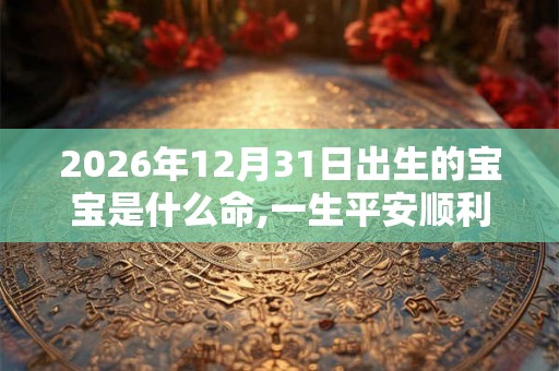 2026年12月31日出生的宝宝是什么命,一生平安顺利