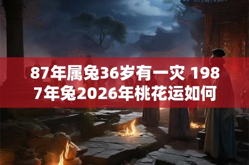 87年属兔36岁有一灾 1987年兔2026年桃花运如何