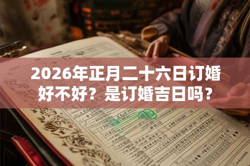 2026年正月二十六日订婚好不好？是订婚吉日吗？