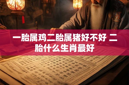 一胎属鸡二胎属猪好不好 二胎什么生肖最好