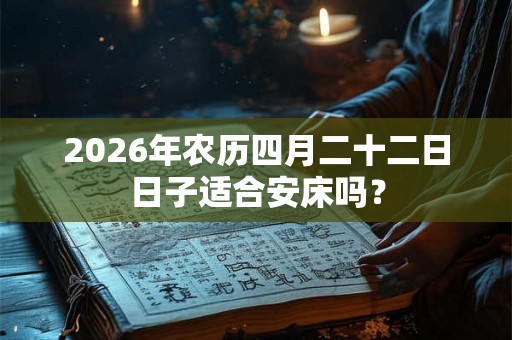 2026年农历四月二十二日日子适合安床吗？