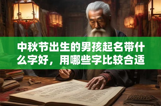 中秋节出生的男孩起名带什么字好，用哪些字比较合适