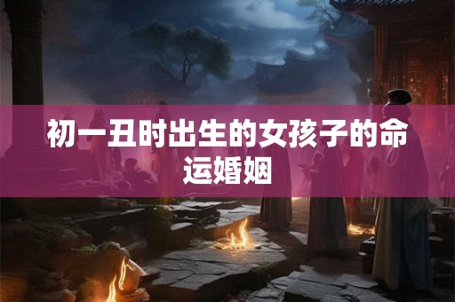 初一丑时出生的女孩子的命运婚姻