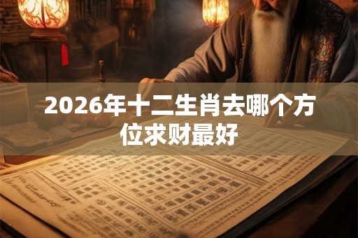 2026年十二生肖去哪个方位求财最好