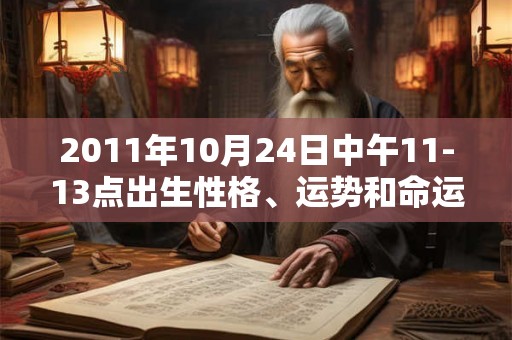 2011年10月24日中午11-13点出生性格、运势和命运 2011年10月24日中午11-13点出生性格、运势和命运