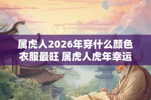 属虎人2026年穿什么颜色衣服最旺 属虎人虎年幸运色是什么