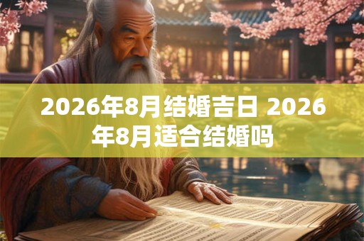 2026年8月结婚吉日 2026年8月适合结婚吗
