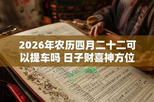 2026年农历四月二十二可以提车吗 日子财喜神方位