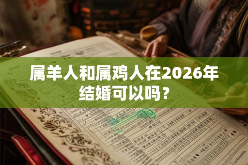 属羊人和属鸡人在2026年结婚可以吗？